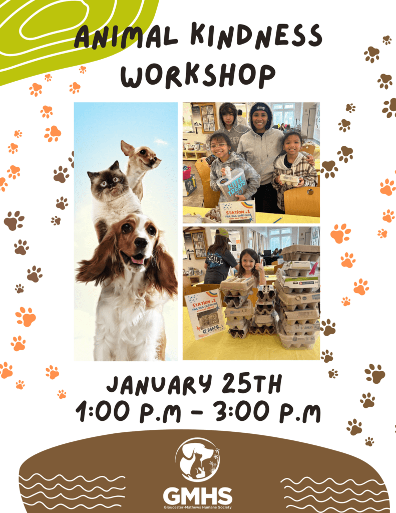 Animal Kindness Workshop - Gloucester-Mathews Humane Society